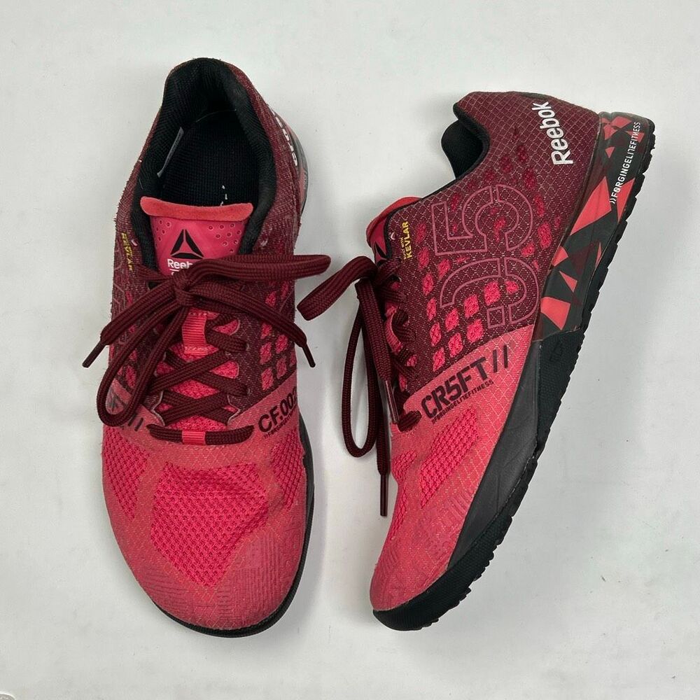 Reebok Magenta Athletic Shoes